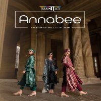 Rangati Annabee Wholesale Plush Velvet With Cord Embroidery Winter Suits