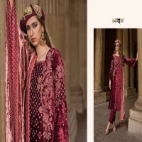 Rangati Annabee Wholesale Plush Velvet With Cord Embroidery Winter Suits