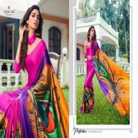 Sasural Mor Pankh Wholesale Satin Silk With Hand Print And Stone Diamond Sarees