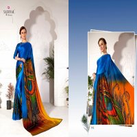 Sasural Mor Pankh Wholesale Satin Silk With Hand Print And Stone Diamond Sarees