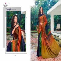 Sasural Mor Pankh Wholesale Satin Silk With Hand Print And Stone Diamond Sarees