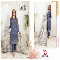 Jade Bin Saeed Vol-8 Wholesale Heavy Cotton Luxury Collection Dress Material