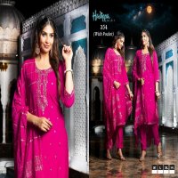 Hadippa Evening Star Vol-1 Wholesale Roman Silk Kurti With Pant And Dupatta