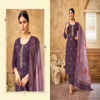 Khushi Daisy Wholesale Roman Silk Readymade 3 Piece Suits