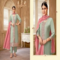 Khushi Daisy Wholesale Roman Silk Readymade 3 Piece Suits