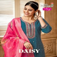 Khushi Daisy Wholesale Roman Silk Readymade 3 Piece Suits