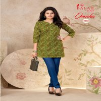 Balaji Omisha Vol-5 Wholesale Fancy Cotton Short Western Tops