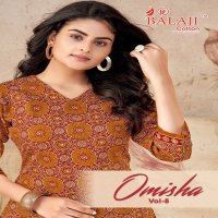 Balaji Omisha Vol-5 Wholesale Fancy Cotton Short Western Tops