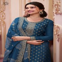 Vinay kuleesh shristi Dark dola embroidered stylish dress material