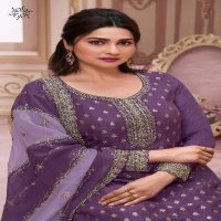 Vinay kuleesh shristi Dark dola embroidered stylish dress material