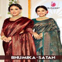 Bunawat Bhumika Satan Wholesale Satin Silk Indian Sarees