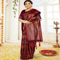 Bunawat Bhumika Satan Wholesale Satin Silk Indian Sarees