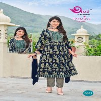 Devi Jasmine Vol-6 Wholesale Naira Cut Exclusive Ready Made Stitch Dresses