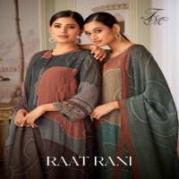 raat rani by T And M pure organza silk print suits collection