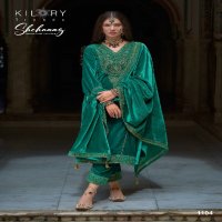 shehnaaz by kilory trends party wear winter special velvet suits