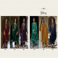 shehnaaz by kilory trends party wear winter special velvet suits