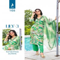 Kaya Lily Vol-3 Wholesale 3 Piece Straight Cut V Neck Concept Salwar Suits