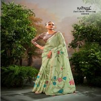 Rajpath Kalindi Silk Wholesale Soft Linen With Kalamkari Blouse Sarees