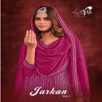 Vouch Jarkan Vol-1 Wholesale Free Size Sharara Suits Designer Suits