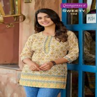 Rangmaya Sweety Wholesale Chicken Shiffli Short Tops