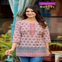 Rangmaya Sweety Wholesale Chicken Shiffli Short Tops