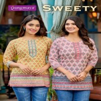 Rangmaya Sweety Wholesale Chicken Shiffli Short Tops