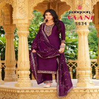 Rangoon Vaani Wholesale Silk With Fancy And Khatli Work Top With Pant And Dupatta