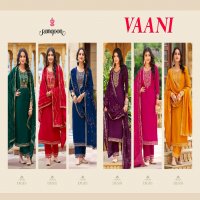 Rangoon Vaani Wholesale Silk With Fancy And Khatli Work Top With Pant And Dupatta