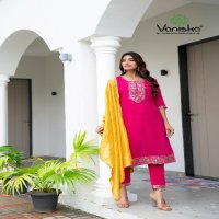 Vaniska Fiza Vol-2 Wholesale Straight Cut Kurti With Pant And Dupatta