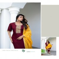 Vaniska Fiza Vol-2 Wholesale Straight Cut Kurti With Pant And Dupatta