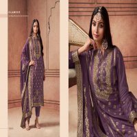 Zisa Aurum Wholesale Pure Taby Silk With Weaving jacquard Straight Suits