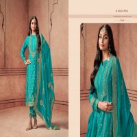 Zisa Aurum Wholesale Pure Taby Silk With Weaving jacquard Straight Suits