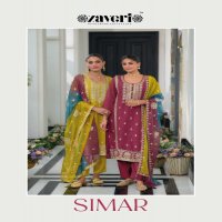 zaveri simar readymade simmer embroidery work classic pakistani 3pcs dress