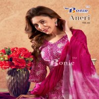 aneri vol 3 by bonie capsule print full stitch anarkali kurti pant dupatta