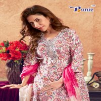 aneri vol 3 by bonie capsule print full stitch anarkali kurti pant dupatta