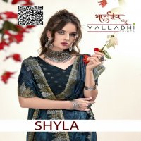 Vallabhi Shyla Wholesale Moss Georgette Indian Sarees