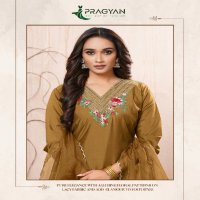 Pragyan Poshak Vol-1 Wholesale Roman Silk Top With Pant And Dupatta