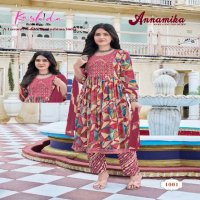 Kashida Annamika Vol-1 Wholesale Nayra Kurti Pant And Shiburi Dupatta