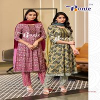 Bonie Tanvi Wholesale Anarkali Kurti Pant And Dupatta