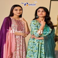 Bonie Tanvi Wholesale Anarkali Kurti Pant And Dupatta