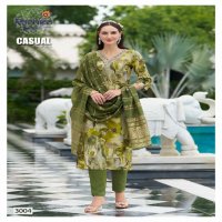 CASUAL VOL 3 BY RADHIKA LIFESTYLE CASUAL WEAR RAYON PRINT READYMADE 3PCS DRESS