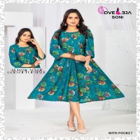 Dveeja Sony Series Wholesale Ghera Kurtis Combo