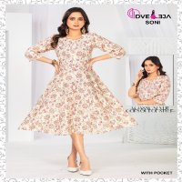 Dveeja Sony Series Wholesale Ghera Kurtis Combo