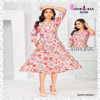 Dveeja Sony Series Wholesale Ghera Kurtis Combo