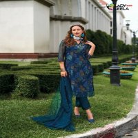 Lady Leela Aleena Wholesale Embroidery And Handwork Kurtis With Pant And Dupatta