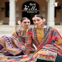 bellla vol 10 by alok suits pure muslin pakistani print suits