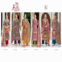 bellla vol 10 by alok suits pure muslin pakistani print suits