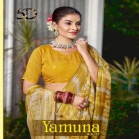 yamuna vol 17 by 5d designer beautiful moss chiffon saree collection