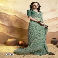 Vallabhi Guleri Vol-4 Wholesale Georgette Fabrics Ethnic Sarees