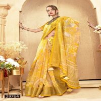 Vallabhi Anuprabha Vol-4 Wholesale Linen Fabrics Sarees